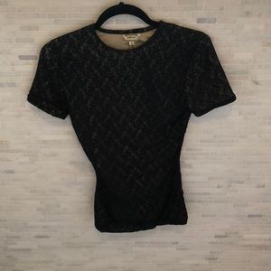 A vintage Versace lace shirt